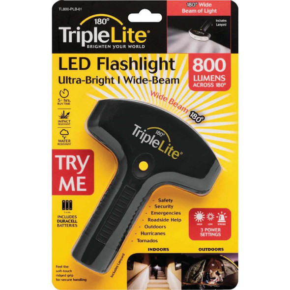 TripleLite 800 Lm.180 Deg LED Flashlight TL800-PLB-01