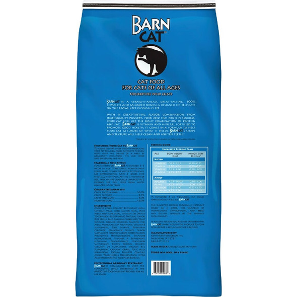 Kent Barn Cat 32 Lb. Chicken, Pork, & Fish Flavor All Ages Dry Cat Food 7851 833045