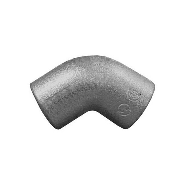 IMC 45 Deg Elbow, 1-1/2 in, Threaded, Aluminum, Powder Coated, Silver