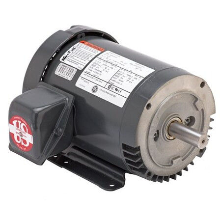 Three-Phase Motor, 1/2 HP, 56C Frame, 208-230/460V Voltage, 1,800 Nameplate RPM