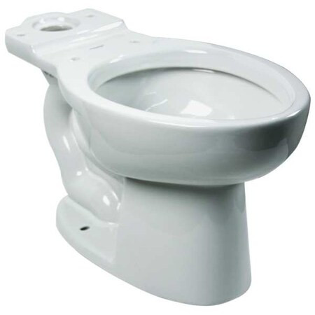 Toilet Bowl, 1.1 gpf, Pressure Assist Tank, Floor Mount, Elongated, White