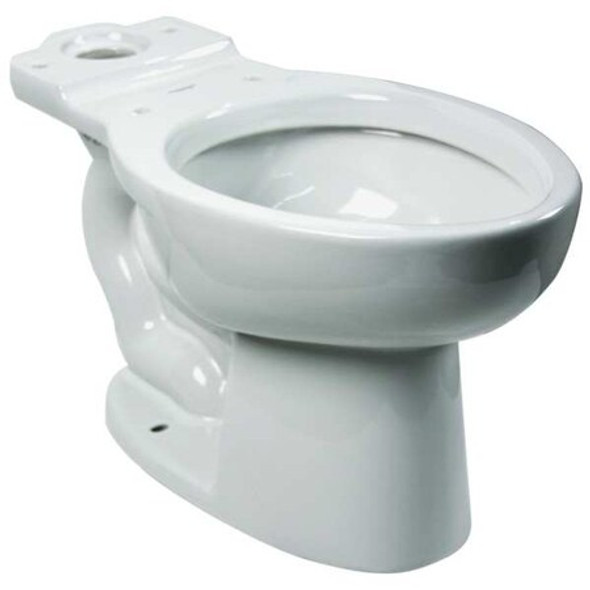 Toilet Bowl, 1.1 gpf, Pressure Assist Tank, Floor Mount, Elongated, White