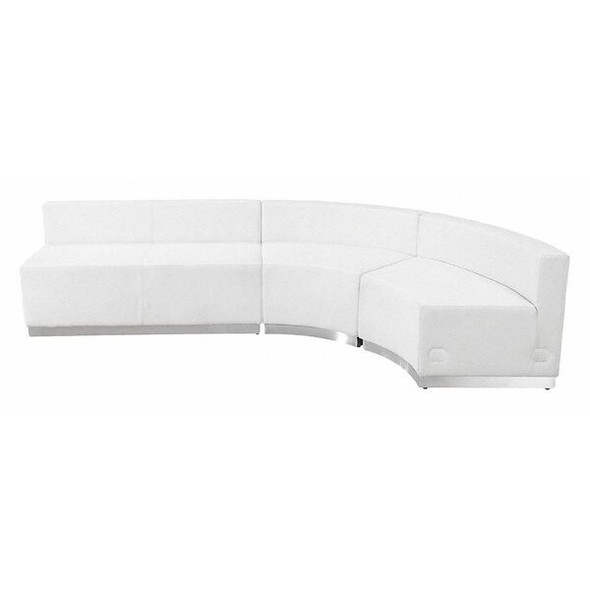 3 pcs. Living Room Set, 25-1/4" to 52-1/2" x 27", Upholstery Color: White