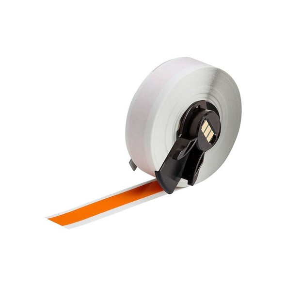 Brady ContinuousLabelStock,Orange,Gloss,1/2inW M6C-500-595-OR