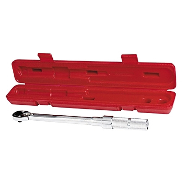 C Series Micrometer Torque Wrench, Ratcheting Head, 3/8 in Dr, 16 ft lb to 100 ft lb