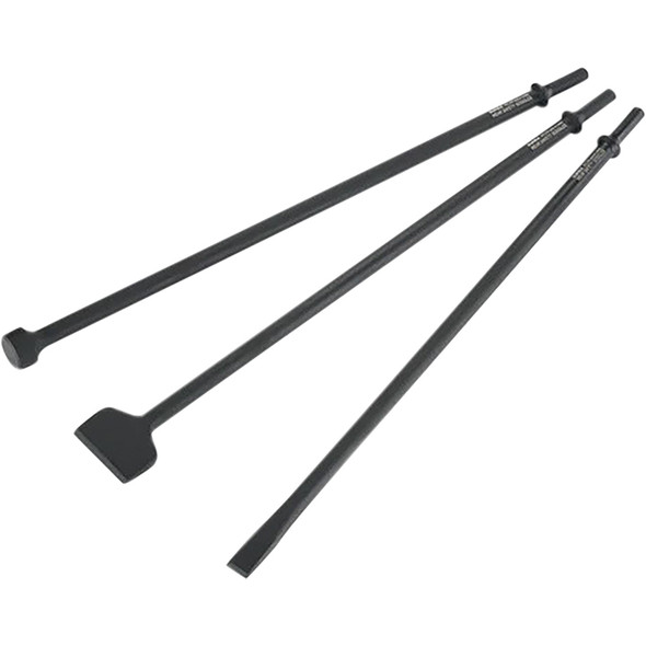 3PC LONG PNEUMATIC CHISEL SET ACS3