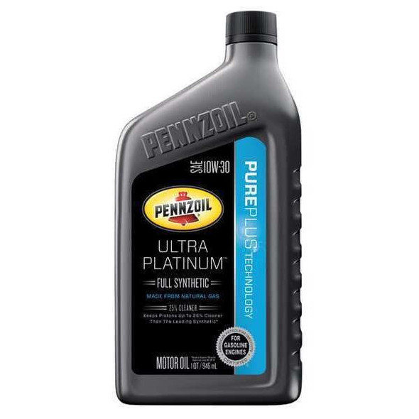 Pennzoil Engine Oil, 10W-30, Synthetic, Ultra Platinum, 1 Qt. 550022687
