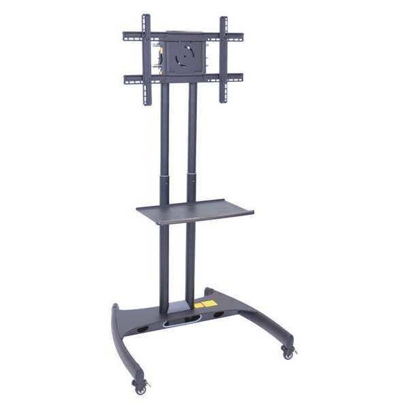 Luxor Height Adj,Flat Panel Cart,w/Shelf FP2500