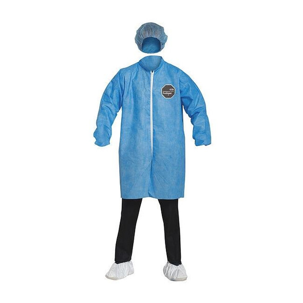 ProShield 10 Disposable Lab Coat, ProShield(R), Snaps Closure, Blue, 2XL, 30 PK