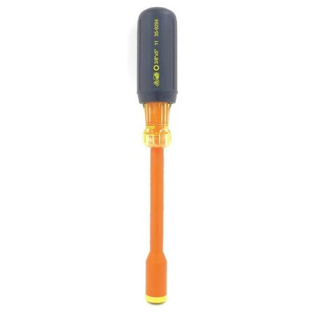 Ideal Nut Driver,3/8 in.,Solid,Ins,5 in. 35-9294
