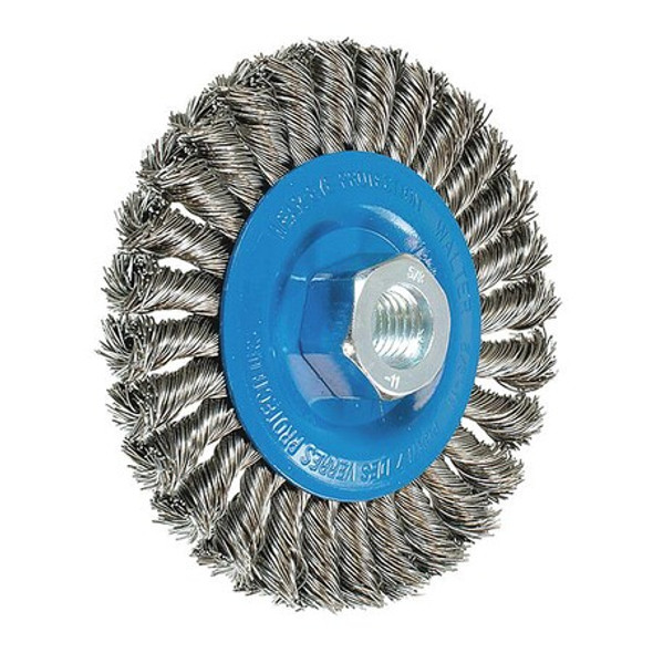 Walter Surface Technologies Wide Wheel Brush Knot 4.5"x1/4"x5/8"-11 13L464