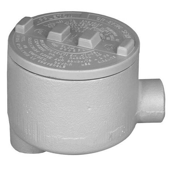 Appleton Electric Conduit Outlet Body,LB,3/4 In. GRLB75-A