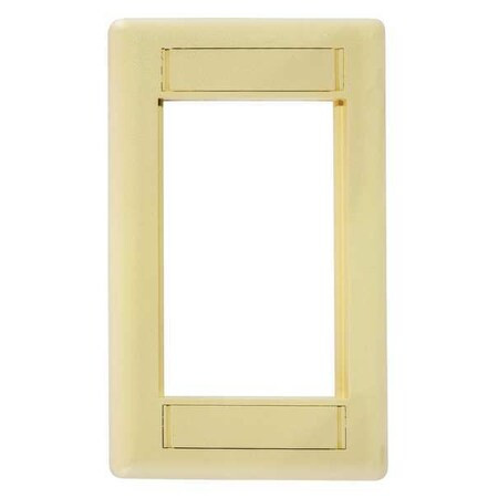 Hubbell Premise Wiring IStation Plate,Ivory,3U IMF1EI