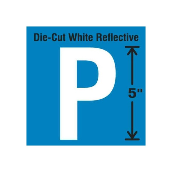 Stranco LetterLabel,Vinyl,5inH,2-3/4inW,PK5 DWR-5-P-5