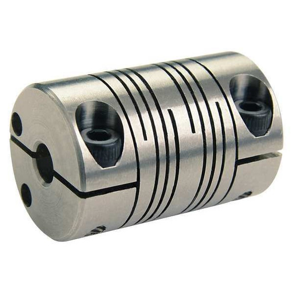 Ruland Coupling,6 Beam Clamp,Bore 1/2 x 1/2 In FCR20-8-8-SS