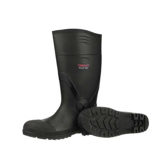 Tingley Men's Pilot G2 Tall Rubber Boots, Composite Toe, Black, 11 31261