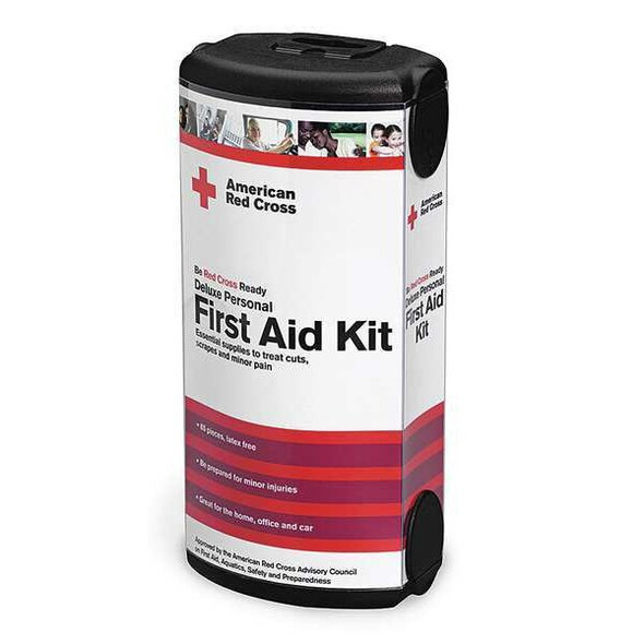 First Aid Kit and Housing, Plastic 66 Components, 25 People Served
