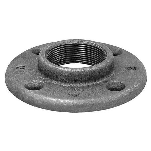 Floor Flange Floor Flange, 1/4" Pipe, Flanged x FNPT, Malleable Iron, Class 150