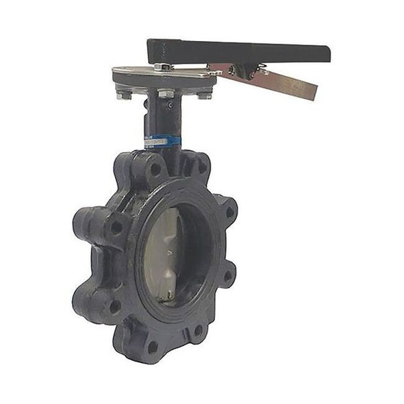 Milwaukee Valve Butterfly Valve,Lug,8 In,CI,Buna Liner ML222B 8