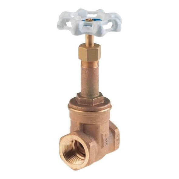 Milwaukee Valve Gate Valve,1-1/4 In.,Bronze UP148 1 1/4