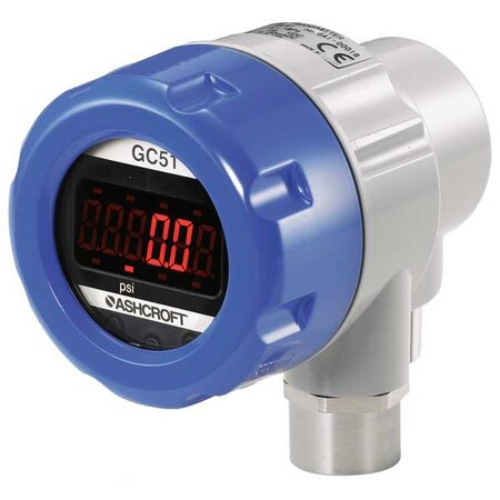 Ashcroft Pressure Transducer with Display,50 psi GC517F0242CD50#G