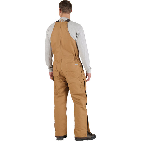 Berne Men's M Tall Brown Heritage Insulated Duck Bib Overall B415BDT400 715640