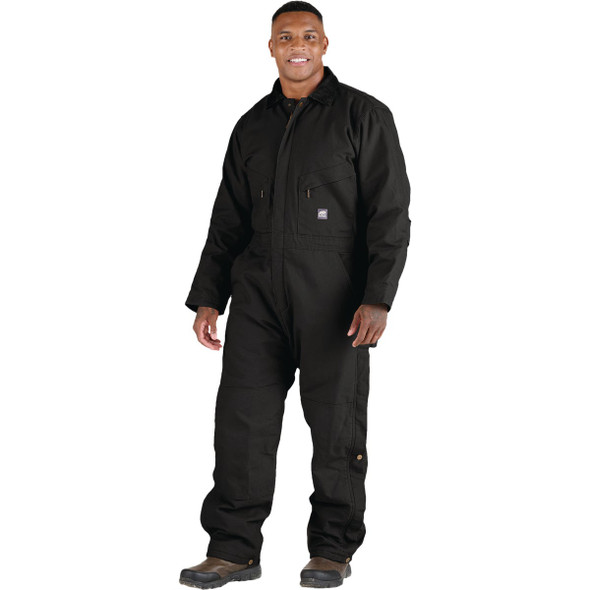 Berne Men's 2XL Black Heritage Insulated Duck Coverall I417BKR520