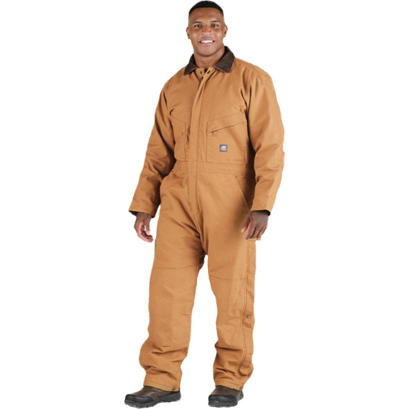 Berne Men's Medium Brown Heritage Insulated Duck Coverall I417BDR400