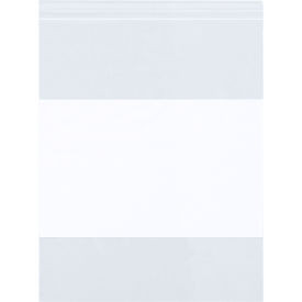 Global Industrial Seal Top Reclosable Bags w/ Write On Block 5""W x 8""L 4 Mil C