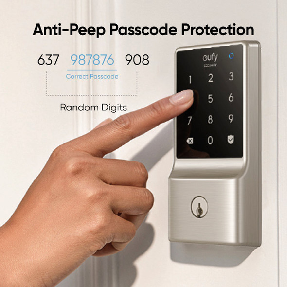 eufy Smart Lock C210 Satin Nickel 5-In-1 Keyless Entry Door Lock T8502121 235770