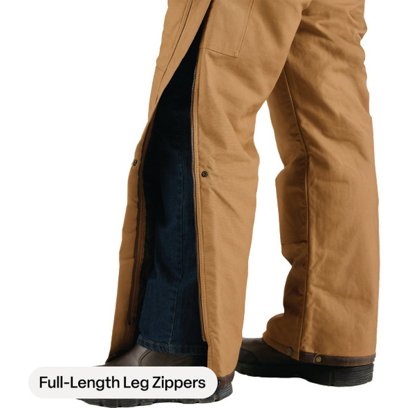 Berne Men's 2XL Tall Brown Heritage Insulated Duck Bib Overall B415BDT520 721564