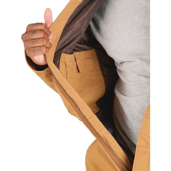 Berne Men's Medium Brown Heritage Insulated Duck Coverall, Tall I417BDT400 754108