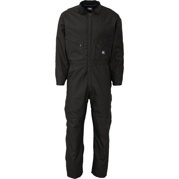 Berne Men's Medium Black Heritage Insulated Duck Coverall
