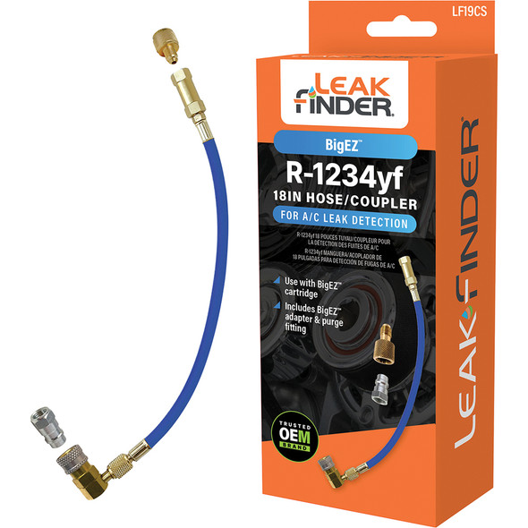 HOSE ASSEMBLY,LEAKFINDER,18 IN,1234YF LOW,COUPLER LF19CS