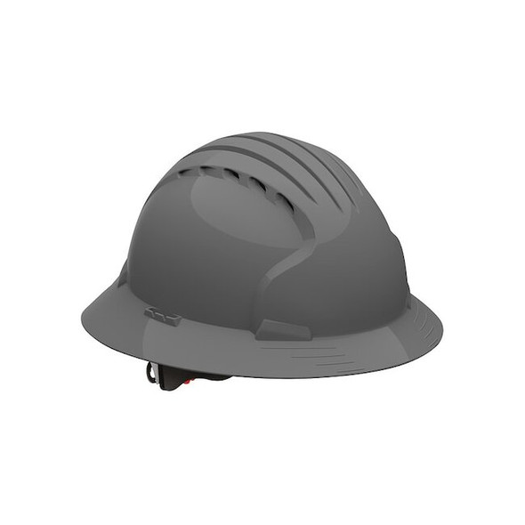 Pip Hard Hat, JSP, HDPE, 6 Point Ratchet, Type 1, Class C, Gray 280-EV6161V-40