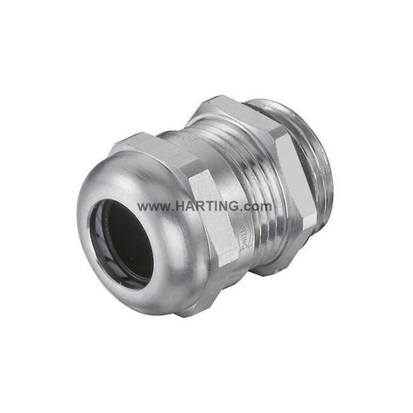 Harting Cord Connector,Body Brass,Cable OD 25 mm 19000005096
