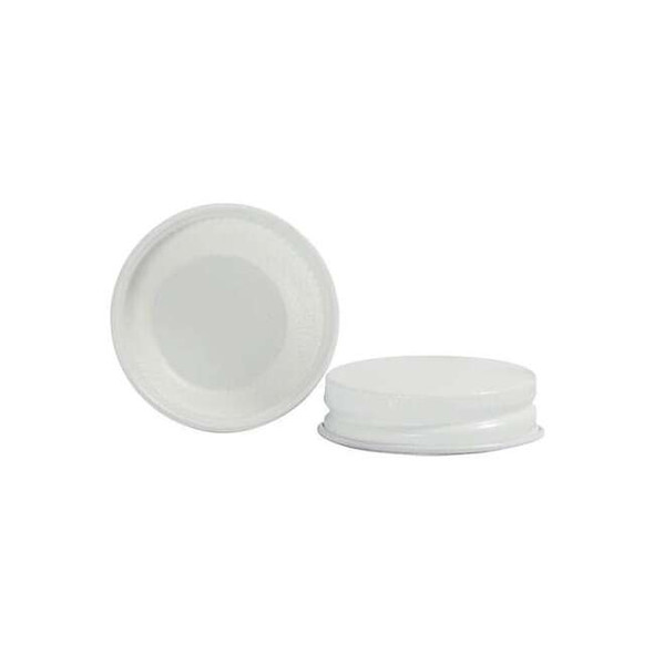 Qorpak Closure, 70-400, Metal, White, PK144 CAP-00466