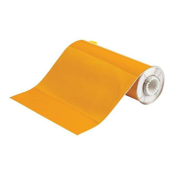 Brady Thermal Transfer Label, Yellow Reflective, Labels/Roll: Continuous 51586