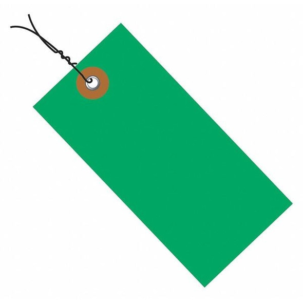 Tyvek Tyvek Shipping Tags, Pre-Wired, 6 1/4" x 3 1/8", Green, PK100 G14083C