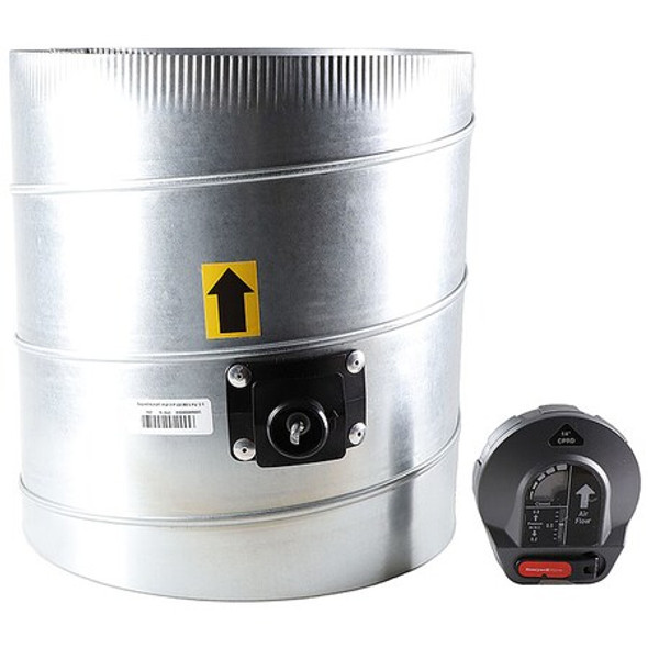 Honeywell Home Bypass Damper,Gr/Rd/Steel,14 in. Dia. CPRD14