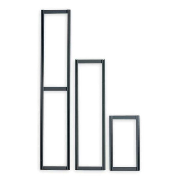 Quantum Storage Systems Tip Out Bin,Wall Frame,W24 In,H70 In,Blk QTF70