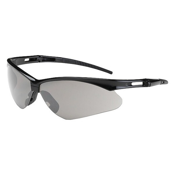 Anser, Safety Glasses, Anti-Fog, Light Gray Lens, Black Frame, Half-Frame, 1 PR