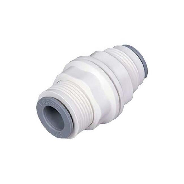 Parker Metric Plastic Push-to-Connect Fitting, Polymer, White 6316 12 00WP2
