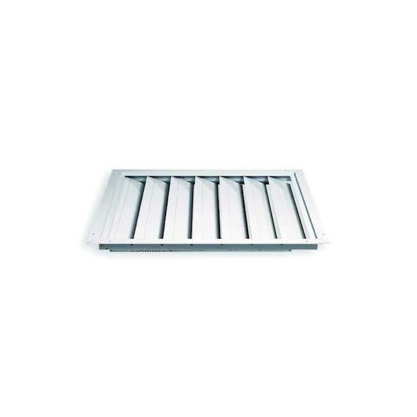 24 in 26"H-W Alu Universal Backdraft Dampr, 24 in x 24 in, Aluminum Pack of 2