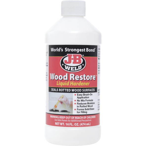 40001 J-B Weld Wood Restore 16 Oz. Liquid Hardener