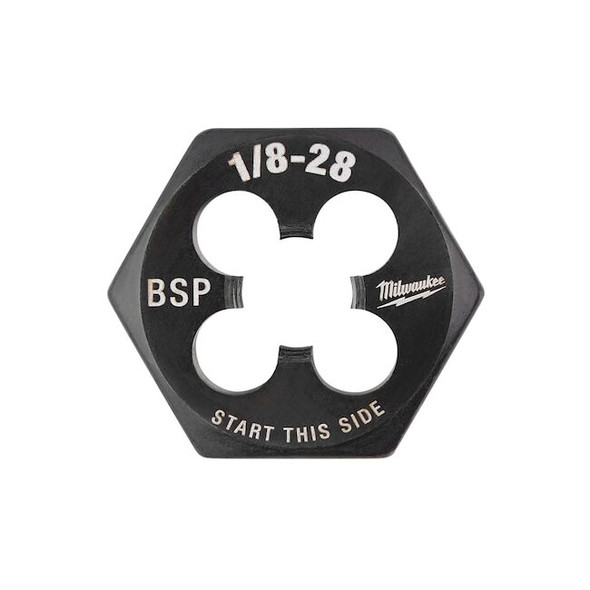 Milwaukee Tool Hex Threading Die, 1/8"-28, Solid 49-57-5390