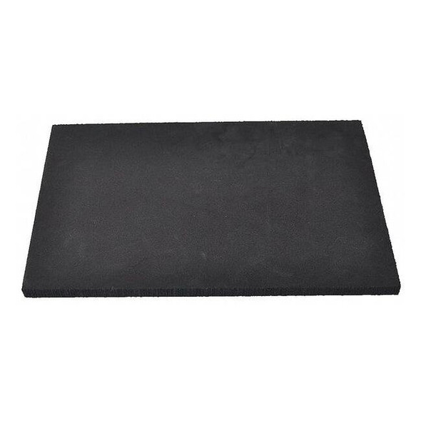 Foam Sheet, Crosslink, 12 in W, 24 in L, 3/8 in Thick, Black