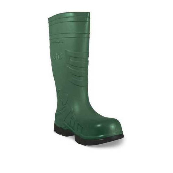 Men's Talon Trax Tall Rubber Boots, Composite Toe, 15" Height, Green, 11, PR