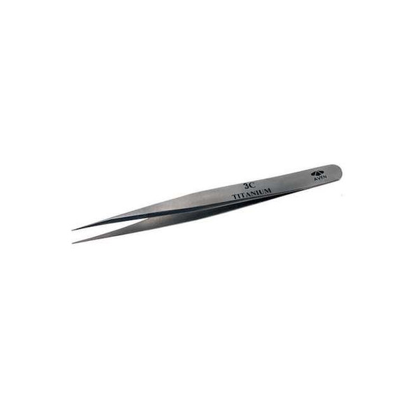 Aven Tweezers,Titanium,Straight,4 1/4"L 18056TT