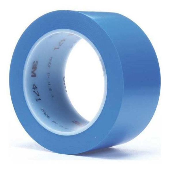 3m Vinyl Tape Blue, 2 x 36 yd 5.2 mil, 24 pk. 04308